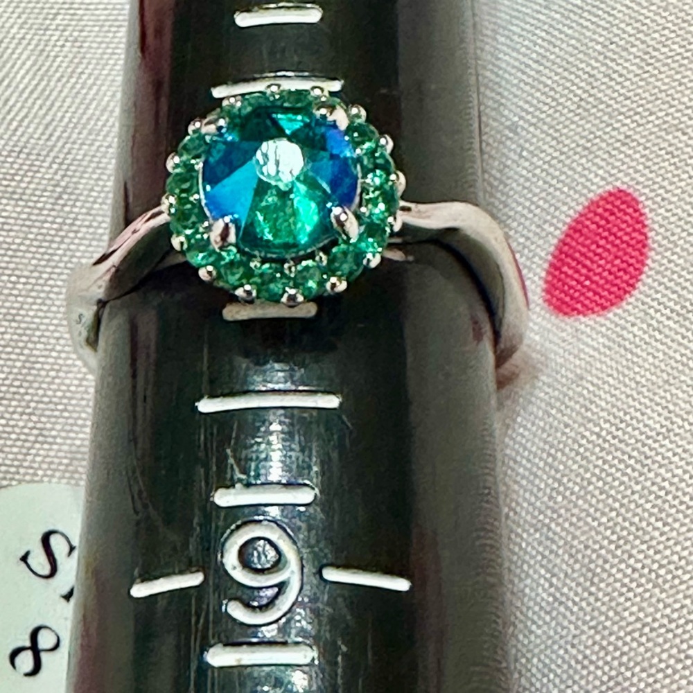 Fragrant Jewels Teal and Green Ring